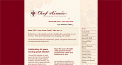 Desktop Screenshot of chefaimee.com