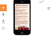 Tablet Screenshot of chefaimee.com